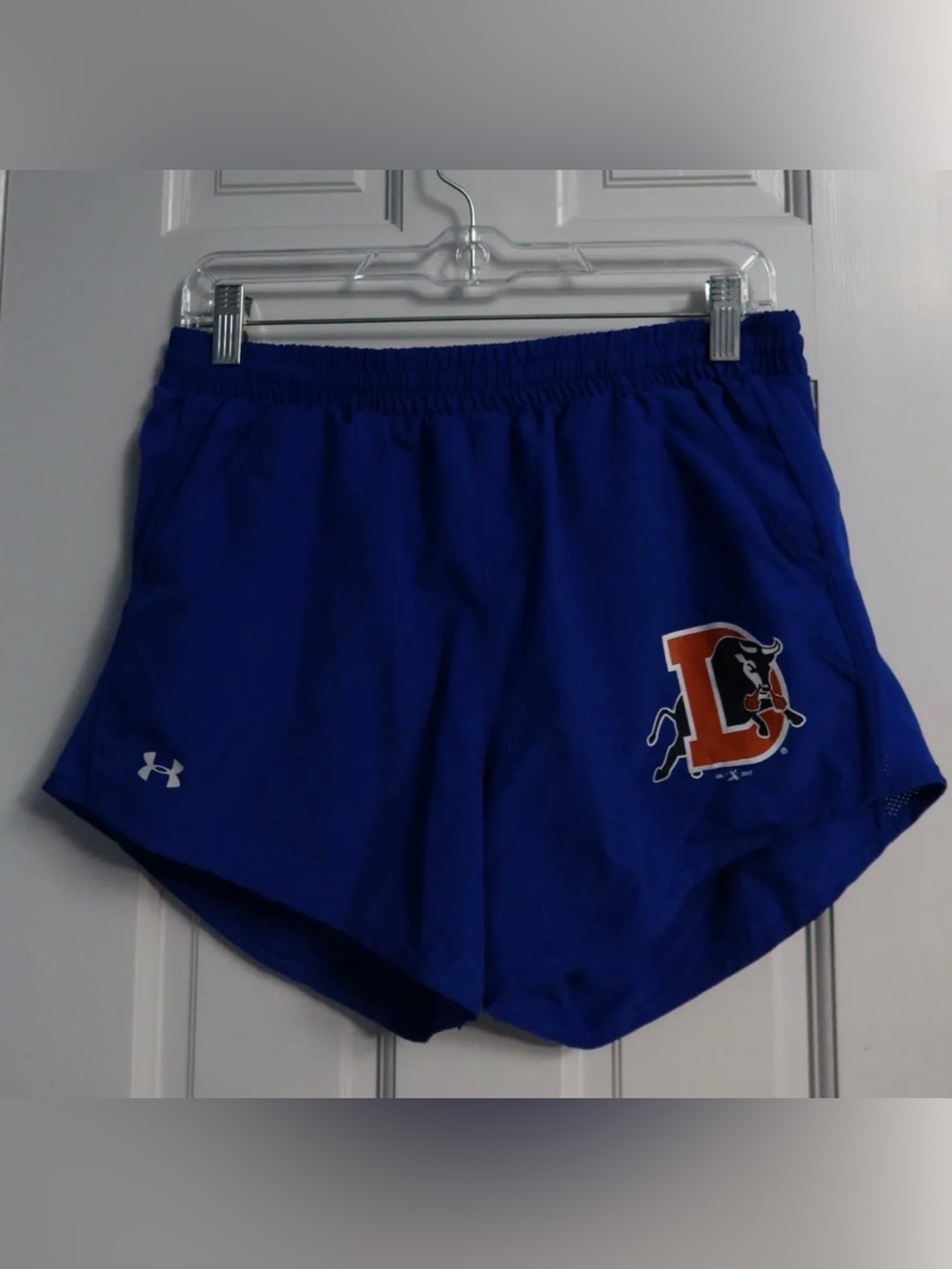 Under Armour Women’s Royal Blue Athletic Shorts with Team Logo